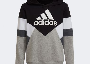 ADIDAS BOYS' COLORBLOCK FLEECE HOODIE ΜΑΥΡΟ - ADIDAS PERFORMANCE - 