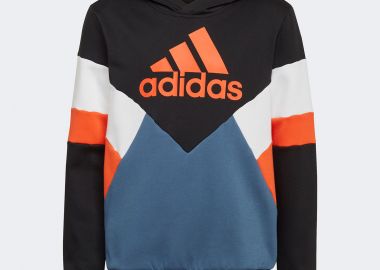 ADIDAS BOYS' COLORBLOCK FLEECE HOODIE ΜΑΥΡΟ - ADIDAS PERFORMANCE - 