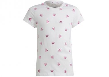 Adidas Brand Love Print Παιδικό T-shirt Λευκό IB8918 - adidas performance - 