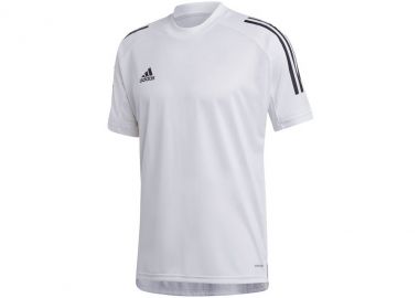 Adidas Condivo 20 Training Αθλητικό Ανδρικό T-shirt Λευκό με Λογότυπο EA2513 - adidas performance - 