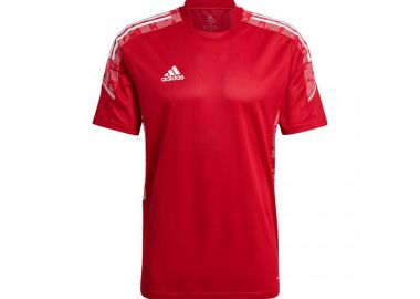 Adidas Condivo 21 Primeblue Αθλητικό Ανδρικό T-shirt Μαύρο με Λογότυπο GH7167 - adidas performance - 