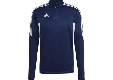 Adidas Condivo 22 Ανδρική Μπλούζα με Φερμουάρ Μακρυμάνικη Navy Μπλε HA6270 - adidas performance - 