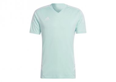 Adidas Condivo 22 Ανδρικό T-shirt Γαλάζιο Μονόχρωμο HD2271 - adidas performance - 
