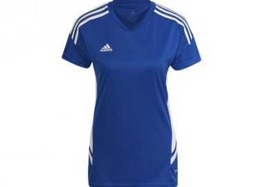 Adidas Condivo 22 Γυναικείο Αθλητικό T-shirt Fast Drying με V Λαιμόκοψη Μπλε HD4724 - adidas performance - 