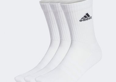ADIDAS CUSHIONED CREW SOCKS 3 PAIRS ΑΣΠΡΟ - ADIDAS PERFORMANCE - 