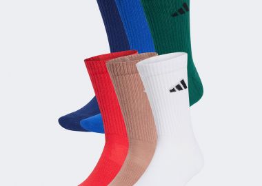ADIDAS CUSHIONED CREW SOCKS 6-PAIRS ΠΟΛΥΧΡΩΜΟ - ADIDAS PERFORMANCE - 