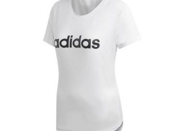 Adidas Design 2 Move Logo Γυναικείο Αθλητικό T-shirt Fast Drying Core White DU2080 - adidas performance - 