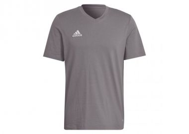 Adidas Entrada 22 Ανδρικό T-shirt Γκρι με Λογότυπο HC0449 - adidas performance - 