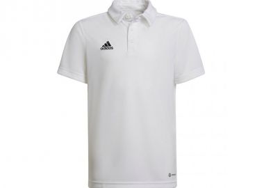 Adidas Entrada 22 Ανδρικό T-shirt Polo Λευκό HC5067 - adidas performance - 