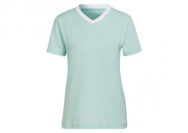 Adidas Entrada 22 Γυναικείο Αθλητικό T-shirt Fast Drying με V Λαιμόκοψη Clear Mint HC5076 - adidas performance - 