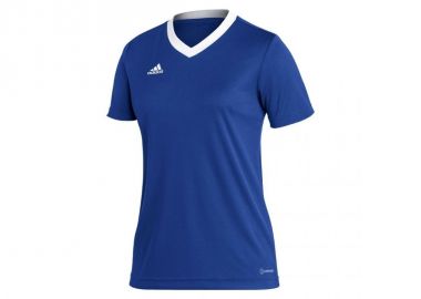 Adidas Entrada 22 Γυναικείο Αθλητικό T-shirt Fast Drying με V Λαιμόκοψη Navy Μπλε HG3947 - adidas performance - 