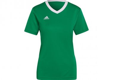 Adidas Entrada 22 Γυναικείο Αθλητικό T-shirt Fast Drying με V Λαιμόκοψη Πράσινο HI2124 - adidas performance - 