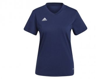 Adidas Entrada 22 Γυναικείο Αθλητικό T-shirt με V Λαιμόκοψη Navy Μπλε HC0440 - adidas performance - 