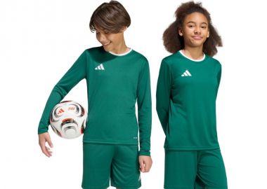 adidas Entrada 26 Long Sleeve Jersey for Kids Green KF5873 - adidas performance - 
