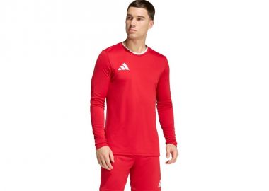 adidas Entrada 26 Long Sleeve Jersey Men's TShirt Red KF5847 - adidas performance - 