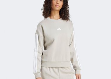 ADIDAS ESSENTIALS 3-STRIPES FLEECE SWEATSHIRT ΜΠΕΖ - ADIDAS PERFORMANCE - 