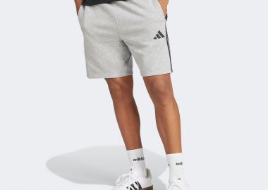 ADIDAS ESSENTIALS 3-STRIPES FRENCH TERRY SHORTS ΓΚΡΙ - ADIDAS PERFORMANCE - 