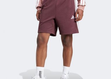 ADIDAS ESSENTIALS 3-STRIPES FRENCH TERRY SHORTS ΚΟΚΚΙΝΟ - ADIDAS PERFORMANCE - 