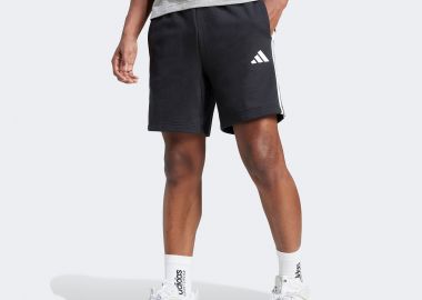 ADIDAS ESSENTIALS 3-STRIPES FRENCH TERRY SHORTS ΜΑΥΡΟ - ADIDAS PERFORMANCE - 