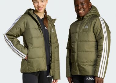 ADIDAS ESSENTIALS 3-STRIPES PADDED KIDS JACKET ΧΑΚΙ - ADIDAS PERFORMANCE - 