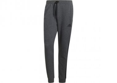 Adidas Essentials 3-Stripes Παντελόνι Φόρμας με Λάστιχο Fleece Γκρι GK8826 - adidas performance - 
