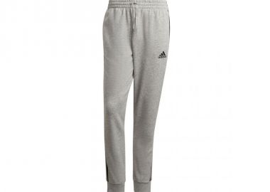 Adidas Essentials 3 Stripes Παντελόνι Φόρμας με Λάστιχο Γκρι GK8889 - adidas performance - 