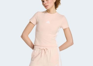 ADIDAS ESSENTIALS 3-STRIPES SLIM BABY T-SHIRT ΜΠΕΖ - ADIDAS PERFORMANCE - 