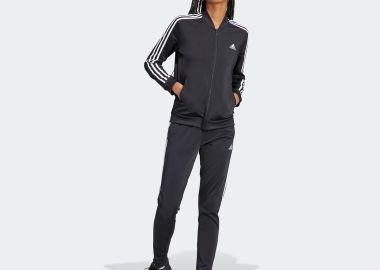 ADIDAS ESSENTIALS 3-STRIPES TRACK SUIT ΜΑΥΡΟ - ADIDAS PERFORMANCE - 