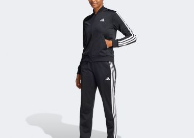 ADIDAS ESSENTIALS 3-STRIPES TRACK SUIT ΜΑΥΡΟ - ADIDAS PERFORMANCE - 