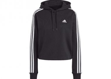 adidas Essentials 3Stripes French Terry Crop Hoodie W IC8767 - adidas performance - 