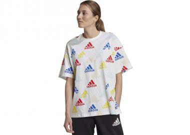 Adidas Essentials Boyfriend Γυναικείο Αθλητικό T-shirt Πολύχρωμο HL4461 - adidas performance - 