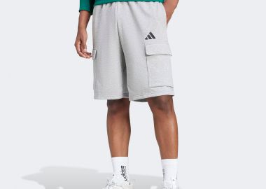 ADIDAS ESSENTIALS FEEL COZY FRENCH TERRY CARGO SHORTS ΓΚΡΙ - ADIDAS PERFORMANCE - 
