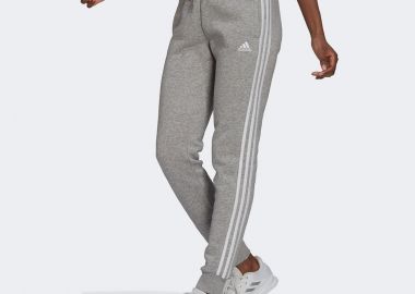 ADIDAS ESSENTIALS FLEECE 3-STRIPES PANTS ΓΚΡΙ - ADIDAS PERFORMANCE - 