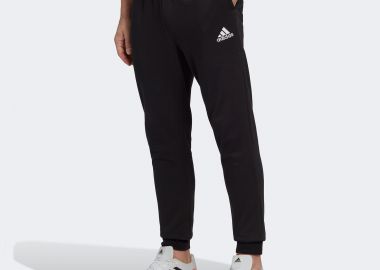 ADIDAS ESSENTIALS FLEECE REGULAR TAPERED PANTS ΜΑΥΡΟ - ADIDAS PERFORMANCE - 