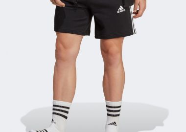 ADIDAS ESSENTIALS FRENCH TERRY 3-STRIPES SHORTS ΜΑΥΡΟ - ADIDAS PERFORMANCE - 