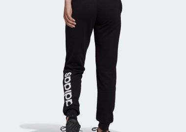 ADIDAS ESSENTIALS FRENCH TERRY LOGO PANTS ΜΑΥΡΟ - ADIDAS PERFORMANCE - 