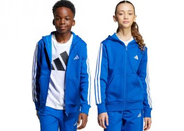 adidas Essentials FullZip Hoodie for Kids Blue JY4977 - adidas performance - 