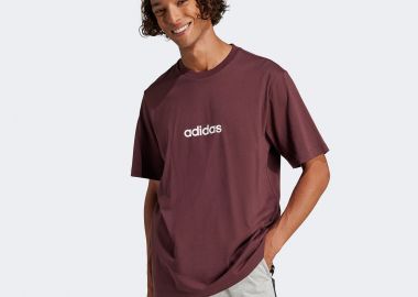 ADIDAS ESSENTIALS LINEAR SINGLE JERSEY T-SHIRT ΚΟΚΚΙΝΟ - ADIDAS PERFORMANCE - 