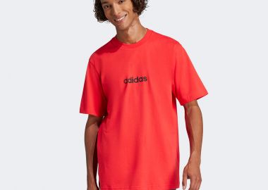 ADIDAS ESSENTIALS LINEAR SINGLE JERSEY T-SHIRT ΚΟΚΚΙΝΟ - ADIDAS PERFORMANCE - 