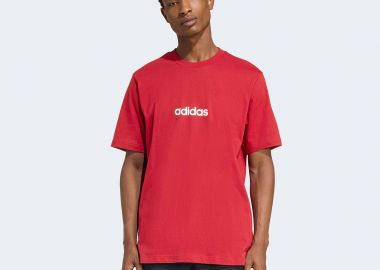 ADIDAS ESSENTIALS LINEAR SINGLE JERSEY T-SHIRT ΚΟΚΚΙΝΟ - ADIDAS PERFORMANCE - 