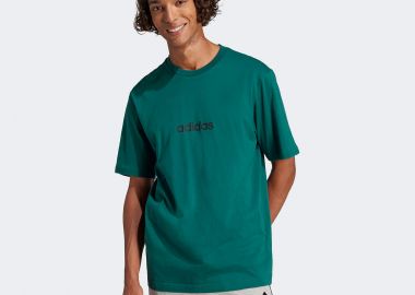 ADIDAS ESSENTIALS LINEAR SINGLE JERSEY T-SHIRT ΠΡΑΣΙΝΟ - ADIDAS PERFORMANCE - 