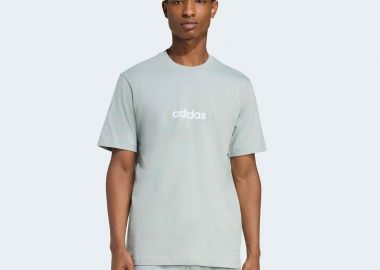 ADIDAS ESSENTIALS LINEAR SINGLE JERSEY T-SHIRT ΠΡΑΣΙΝΟ - ADIDAS PERFORMANCE - 