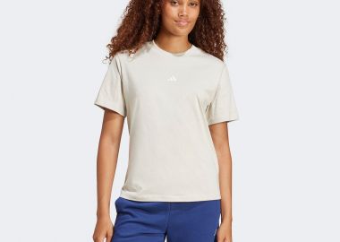 ADIDAS ESSENTIALS SMALL LOGO COTTON T-SHIRT ΜΠΕΖ - ADIDAS PERFORMANCE - 