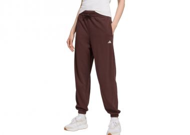 adidas Essentials Small Logo French Terry Cuffed Women's Pants Brown JX3864 - adidas performance - 