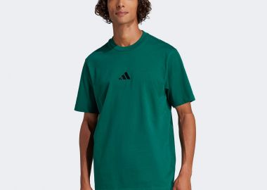 ADIDAS ESSENTIALS SMALL LOGO SINGLE JERSEY T-SHIRT ΠΡΑΣΙΝΟ - ADIDAS PERFORMANCE - 