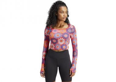 Adidas Farm Γυναικείο Crop Top Μακρυμάνικο Καλοκαιρινό Ροζ IM2361 - adidas performance - 