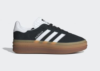 adidas Gazelle Bold Black White Gum Women's IE0876 MBS - adidas Originals - 
