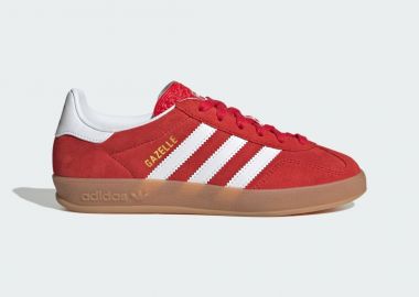 adidas Gazelle Indoor Better Scarlet Cloud White Gum GS JS3801 MBS - adidas Originals - 