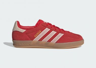 adidas Gazelle Indoor Better Scarlet Wonder White Gum Women's JI2756 MBS - adidas Originals - 
