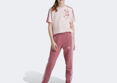 ADIDAS GIRLS ESSENTIALS 3-STRIPES PANTS ΡΟΖ - ADIDAS PERFORMANCE - 